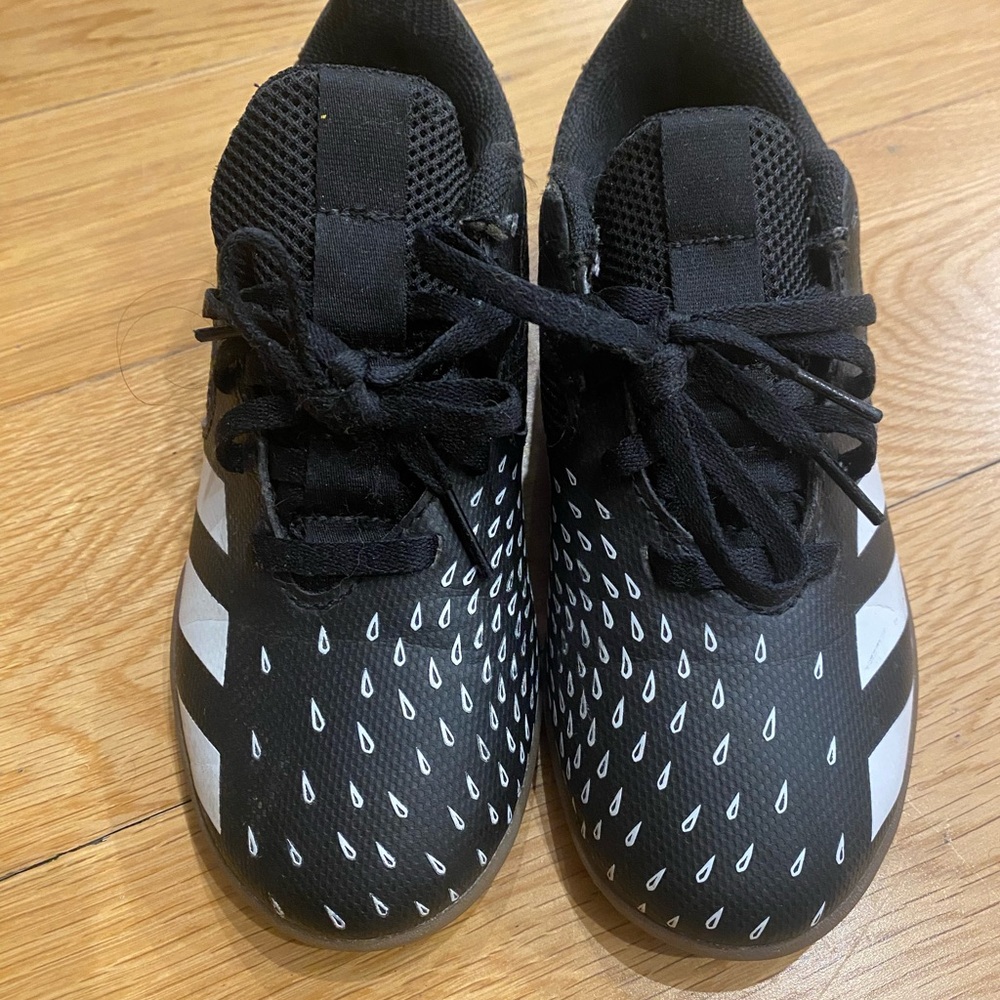 Adidas Kids Black Soccer Shoes